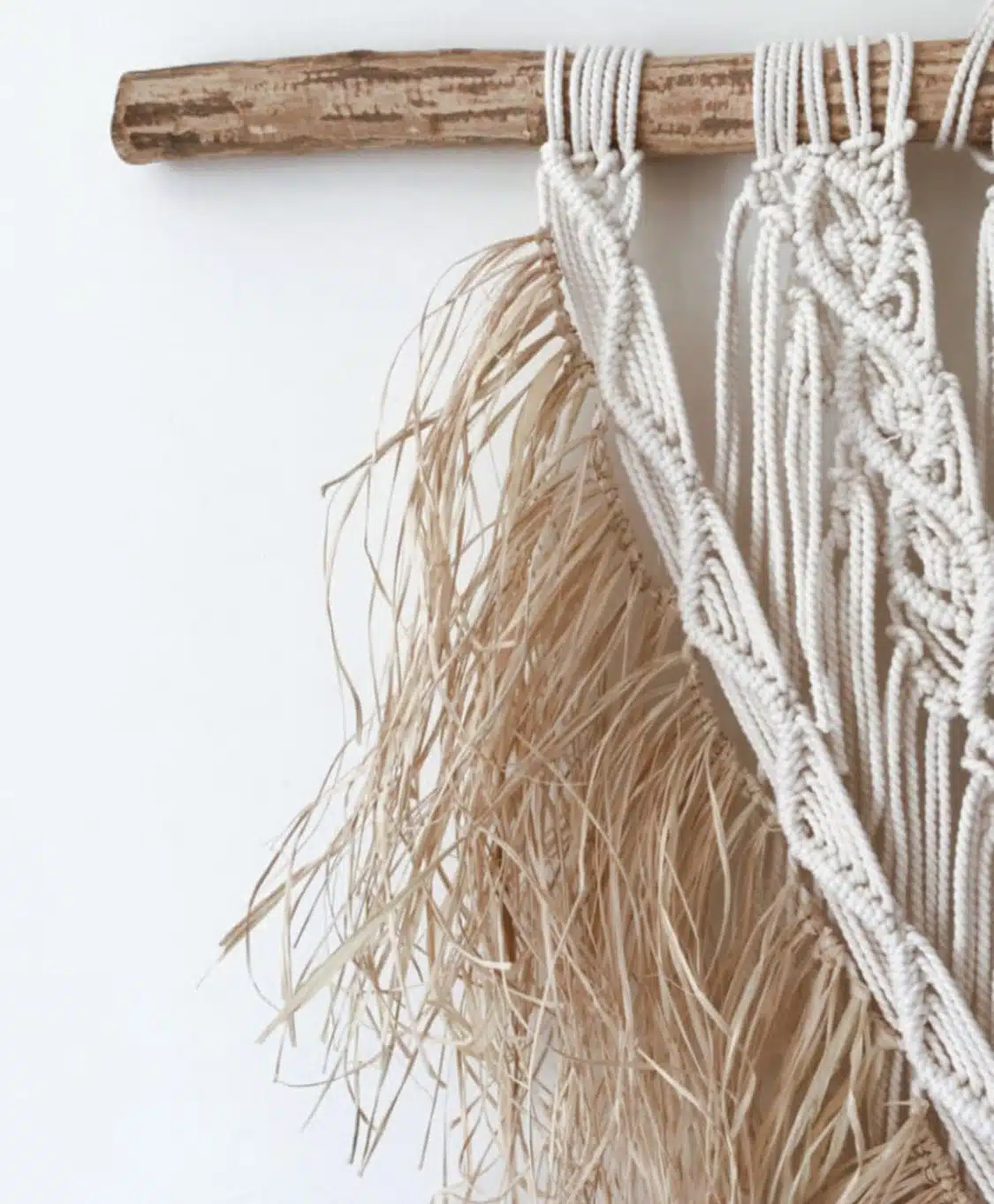 Büyük Boy Tasarım Saçaklı Rafya Etnik Afrika Makrome Duvar Dekoru, Süsü   - Bohem Duvarlar - Yazlık Dekorasyon - Görsel 2