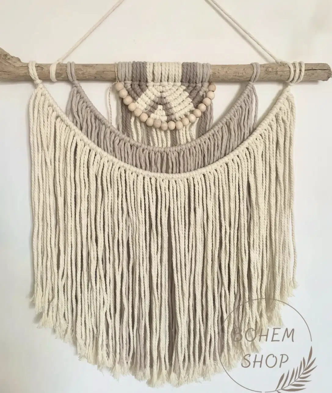 Orta Boy El Yapımı 50x50 cm Gökkuşağı Temalı Bohem Duvar Dekoru-Süsü