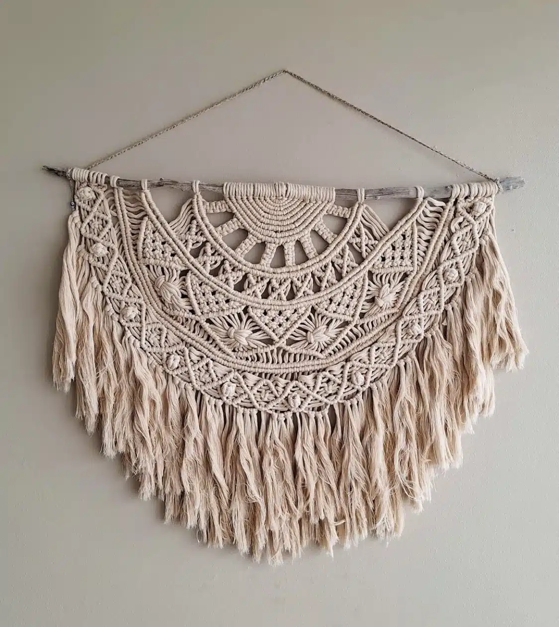 El Yapımı 60x75 Makrome Duvar Dekoru Süsü Aksesuarı