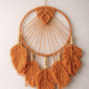 El Yapımı Izlanda Stili Makrome Düş Kapanı/yapraklı Rüya Kovucu Bohem Duvar Süsü, Dekoru - Bohem Shop