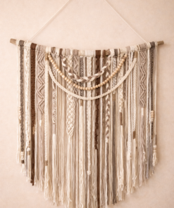 Büyük Boy Boho Bohem Makrome Duvar Dekoru, Etnik Duvar Halısı, Otel, Salon Duvar Dekoru-Süsü