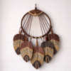 El Yapımı Izlanda Stili Makrome Düş Kapanı/yapraklı Rüya Kovucu Bohem Duvar Süsü, Dekoru - Bohem Shop