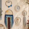 5'li El Yapımı Bohem Makrome Duvar Dekoru Set, Gün Batımı, deniz kabuğu, balık, güneş, yazlık, plaj, balkon dekoru Bohem Shop